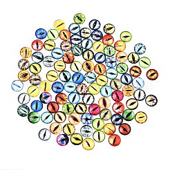 Printed Transparent Glass Cabochons&nbsp;GL-CBAA22A-01