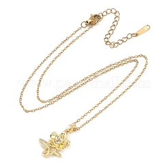 201 Stainless Steel Cable Chain Necklaces&nbsp;NJEW-P309-17A-G