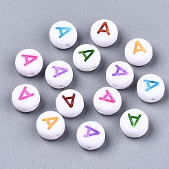 Opaque White Acrylic Beads&nbsp;X-MACR-N012-01