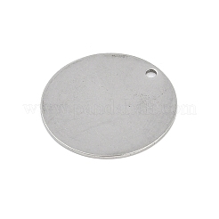 304 Stainless Steel Stamping Blank Tag Pendants&nbsp;STAS-M090-02P