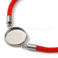 Milan Cord & 304 Stainless Steel Bracelets Making&nbsp;MAK-H004-02D-P02