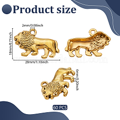 60Pcs Tibetan Style Zinc Alloy Pendants&nbsp;FIND-GA0008-12A