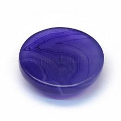 Dyed Natural Striped Agate/Banded Agate Cabochons&nbsp;G-R348-24mm-03