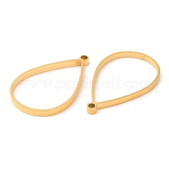 304 Stainless Steel Open Back Bezel Teardrop Pendants&nbsp;STAS-Z040-11A-G