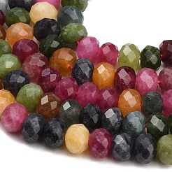 Faceted Dyed Natural White Jade Beads Strands&nbsp;GG-CBAE966-01B-A