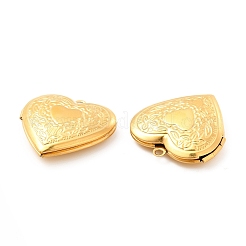 Ion Plating(IP) 304 Stainless Steel Locket Pendants&nbsp;STAS-G146-20G