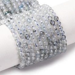 Natural Aquamarine Beads Strands&nbsp;G-F509-10-3mm