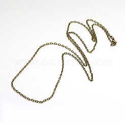 Vintage Iron Cable Chain Necklace Making for Pocket Watches Design&nbsp;X-MAK-M001-AB