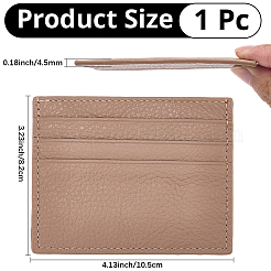 1Pc Cowhide Leather Band Card Name Card Holder&nbsp;AJEW-CL0002-52A