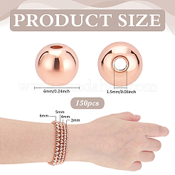 Brass Beads&nbsp;KK-PH0012-56RG-04