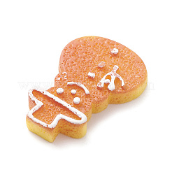 Christmas Opaque Resin & Plastic Imitation Biscuits Decoden Cabochons&nbsp;RESI-K019-54F