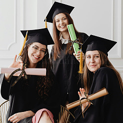 3 Styles Graduation Pattern Polyester Ribbon&nbsp;OCOR-TA0003-32