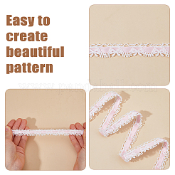 5 Yards Polyester Lace Ribbons&nbsp;SRIB-OC0001-11A