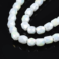 Electroplate Glass Beads Strands&nbsp;EGLA-N002-13-A13