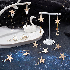 20Pcs Brass Star Earring Hooks&nbsp;KK-BBC0004-88
