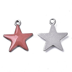 201 Stainless Steel Enamel Charms&nbsp;STAS-N088-14I