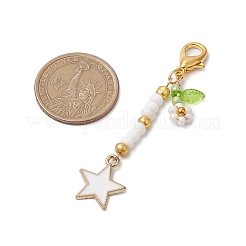 Alloy Enamel Pendant Decorations&nbsp;HJEW-MZ00087
