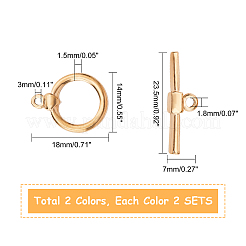 PVD Vacuum Plating 304 Stainless Steel Toggle Clasps&nbsp;STAS-UN0010-36
