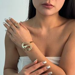 S Shape Alloy Cuff Bangles & Rings Sets&nbsp;FS-WG5B779-01