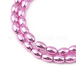 Electroplated Synthetic Non-magnetic Hematite Beads Strands&nbsp;G-C248-I01-5x3mm