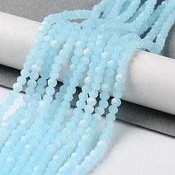 Imitation Jade Glass Beads Strands&nbsp;X1-EGLA-A034-J3mm-MB04