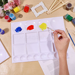 Rectangle Plastic Watercolor Oil Palette&nbsp;AJEW-WH0696-655
