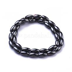 Magnetic Synthetic Hematite Beads Strands&nbsp;IM6x12mm501