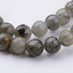 Natural Labradorite Bead Strands&nbsp;G-K152-03-8mm