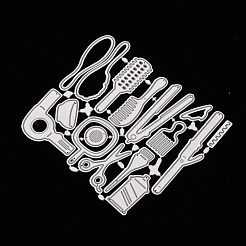 Hair Styling Tool Carbon Steel Cutting Dies Stencils&nbsp;X-DIY-A008-15
