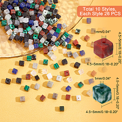 260Pcs 10 Style Natural & Synthetic Gemstone Beads Strands&nbsp;G-PH0019-30