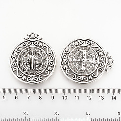 Tibetan Style Alloy Pendants&nbsp;TIBEP-Q078-01AS-RS