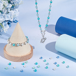 300Pcs 6 Colors Baking Paint Pearlized Glass Pearl Round Beads&nbsp;HY-AR0001-07