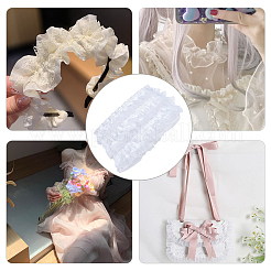 9.5~10M 2-Layer Pleated Satin Organza Ribbons&nbsp;ORIB-GF0001-03B