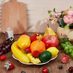 45Pcs 16 Styles Plastic & Foam Imitation Fruit&nbsp;AJEW-PH0008-23