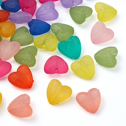 100Pcs 10 Colors Transparent Acrylic Beads&nbsp;FACR-YW0001-02