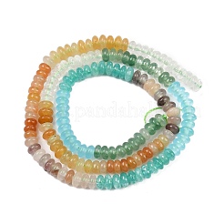 Glass & Natural Red Aventurine & Dyed White Jade & Topaz Jade & Quartz & Green Aventurin Beads Strands&nbsp;G-Z135-C03-2x4mm