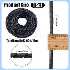1 Bundle PE Cable Wrap Cord Protector&nbsp;OCOR-CL0001-02A-01