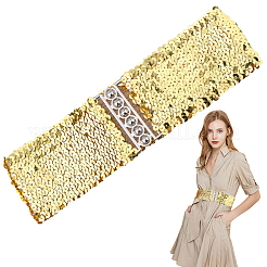 Sparkle Sequins Wide Elastic Dress Belts&nbsp;AJEW-WH20128-026P-04