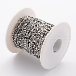 Tarnish Resistant 304 Stainless Steel Cable Chains&nbsp;CHS-K003-01P-0.5MM