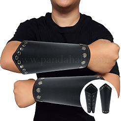 Imitation Leather Wrap Wide Cord Bracelet with Wax Strap&nbsp;AJEW-CL0003-72A