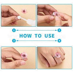 DIY Flower Stud Earring and Finger Ring Making Kit&nbsp;DIY-SZ0008-42
