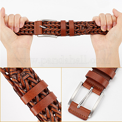 Braided Imitation Leather Chain Belts&nbsp;AJEW-WH20020-053E
