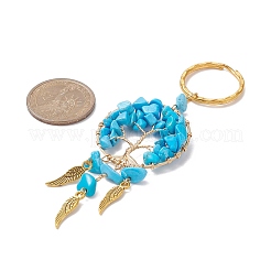 Woven Net/Web with Wing Pendant Keychain&nbsp;KEYC-JKC00481-04