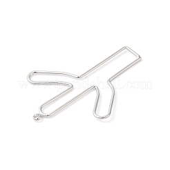 Brass Open Back Bezel Pendants&nbsp;KK-O144-16P