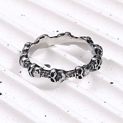 Skull Stainless Steel Rings for Men&nbsp;PW-WG56FBD-01