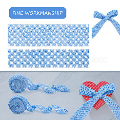 2 Rolls 2 Sizes Polyester Elastic Ribbon&nbsp;EW-TA0001-02J