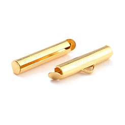 304 Stainless Steel Slide On End Clasp Tubes&nbsp;X-STAS-C044-08B-G