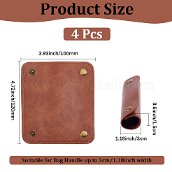 4Pcs PU Leather Luggage Handle Wrap Covers&nbsp;DIY-BBC0002-94B