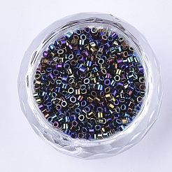 Electroplate Cylinder Seed Beads&nbsp;SEED-Q036-02A-B02