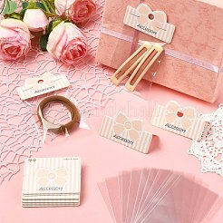 50Pcs Bowknot Printed Paper Foldable Header Cards&nbsp;FIND-CJ0005-34